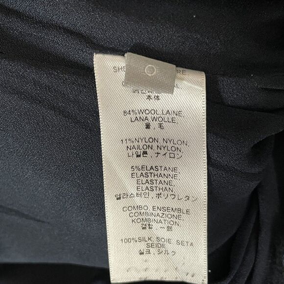 Reed krakoff navy blue Wool Silk Lined Trouser pants Size 0 - Picture 7 of 8